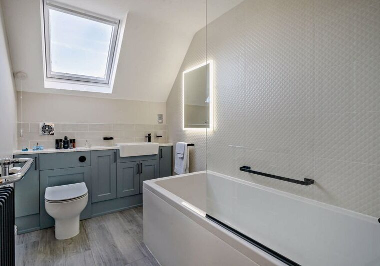 the en suite bathroom in a house for sale in Farndon